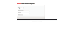 Desktop Screenshot of mail.ceprosard.org.mk